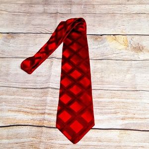 Zegna mens tie red